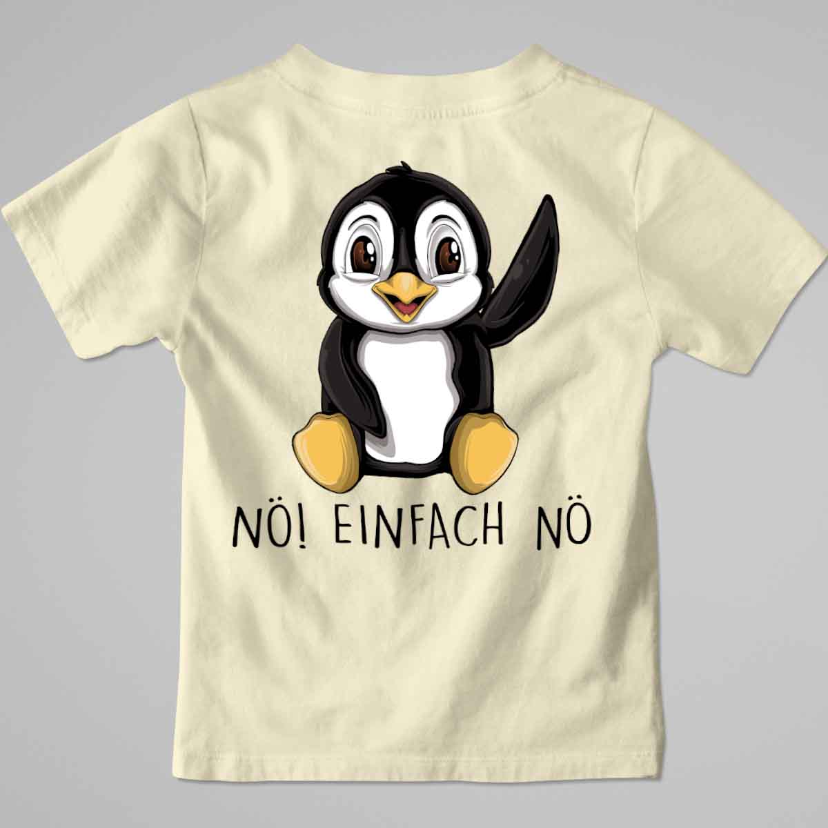 Nö! Pinguin - Premium Shirt Kinder Rückendruck
