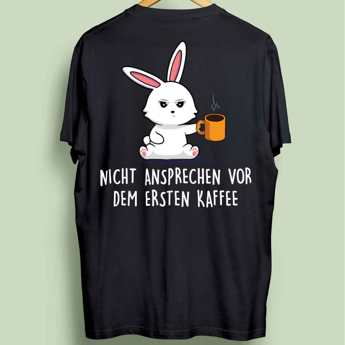 Ansprechen Bunny - Oversize Shirt Unisex Rückendruck