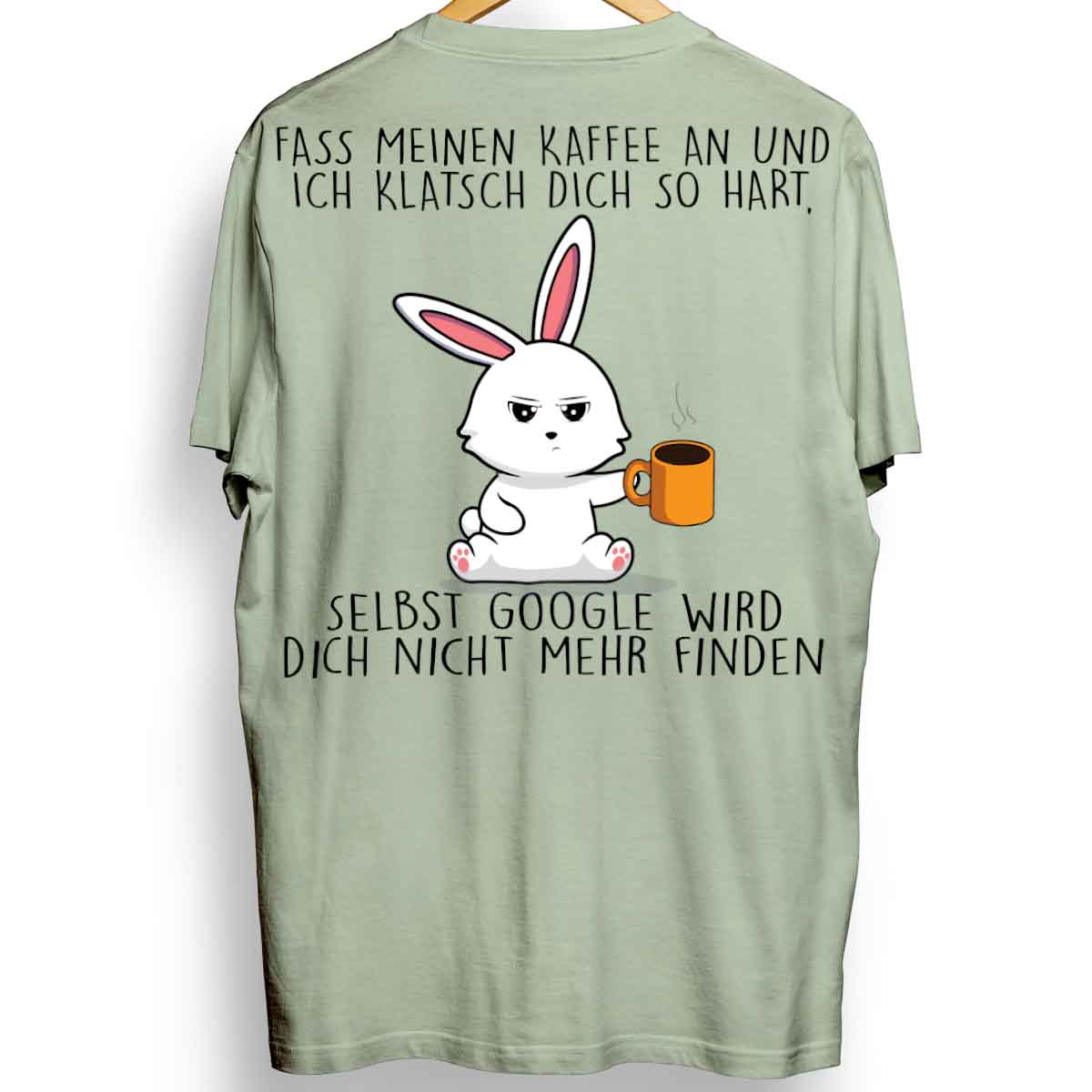 Google Bunny - Oversize Shirt Unisex Rückendruck