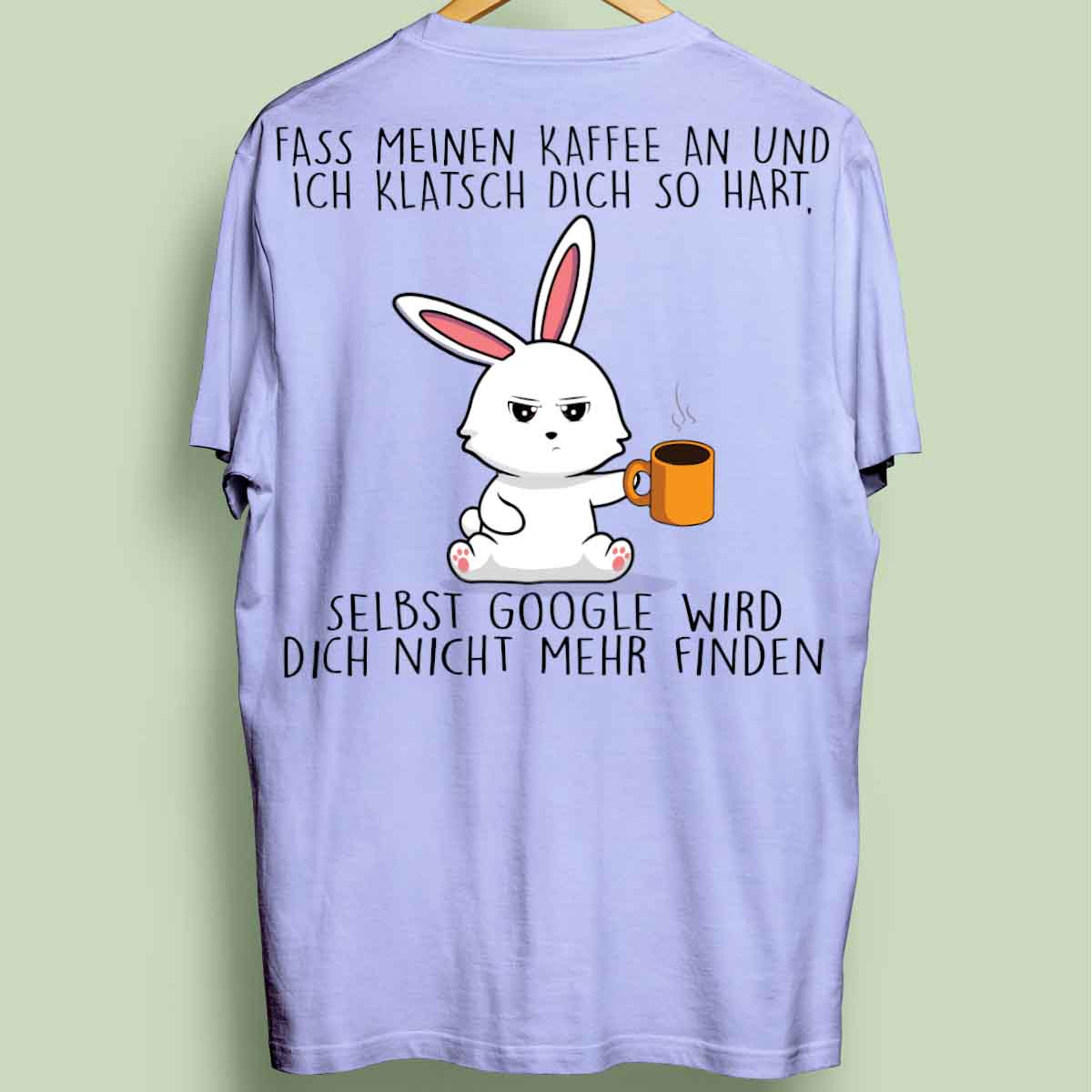 Google Bunny - Oversize Shirt Unisex Rückendruck