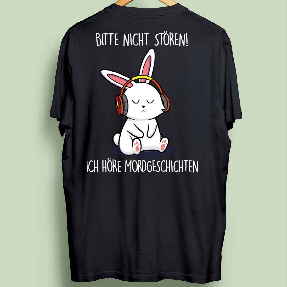 Mordgeschichten Bunny - Oversize Shirt Unisex Rückendruck