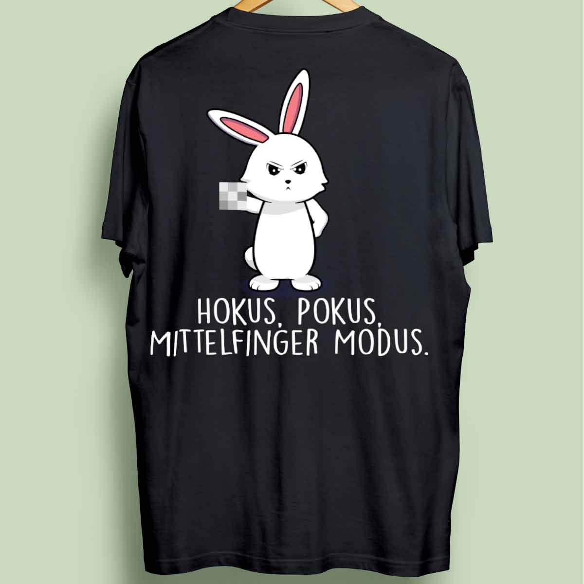 Hokus Pokus Bunny - Oversize Shirt Unisex Rückendruck