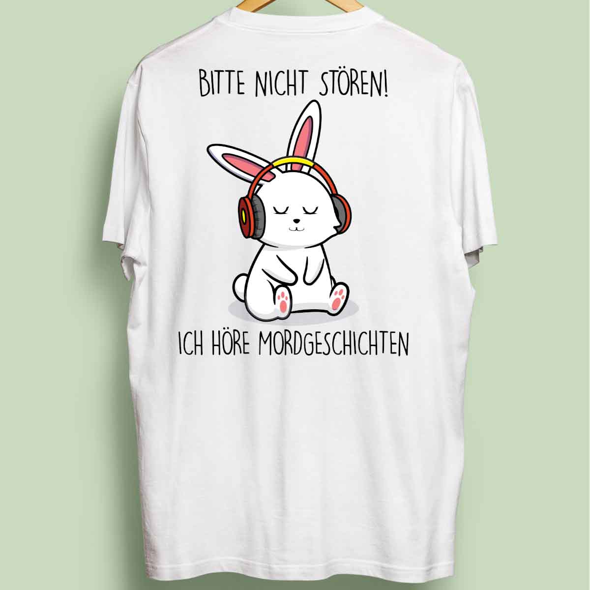 Mordgeschichten Bunny - Oversize Shirt Unisex Rückendruck