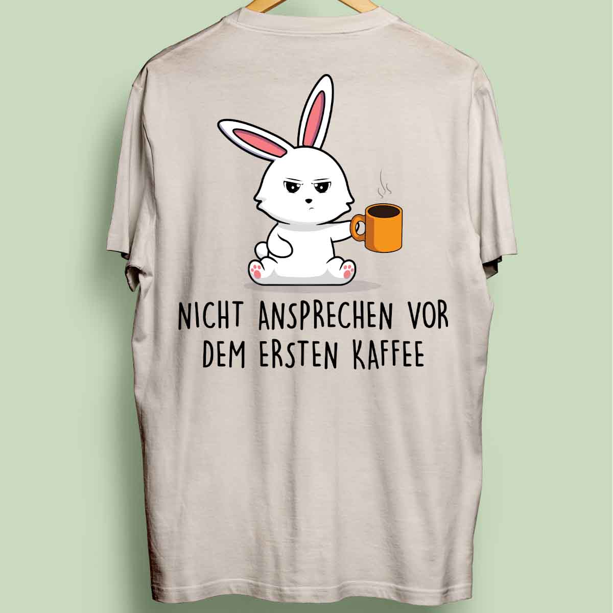 Ansprechen Bunny - Oversize Shirt Unisex Rückendruck