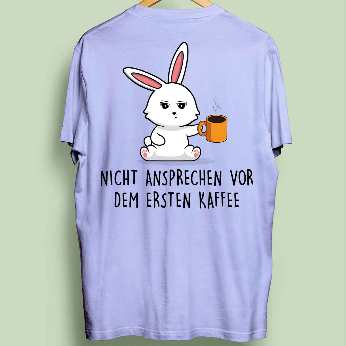 Ansprechen Bunny - Oversize Shirt Unisex Rückendruck