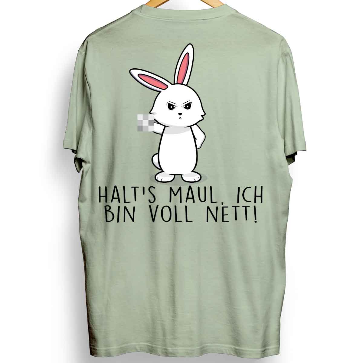 Voll Nett Bunny - Oversize Shirt Unisex Rückendruck