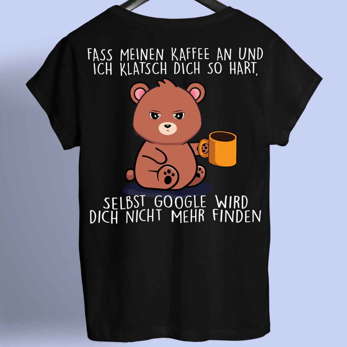 Google Cute Bär - Shirt Unisex Rückendruck