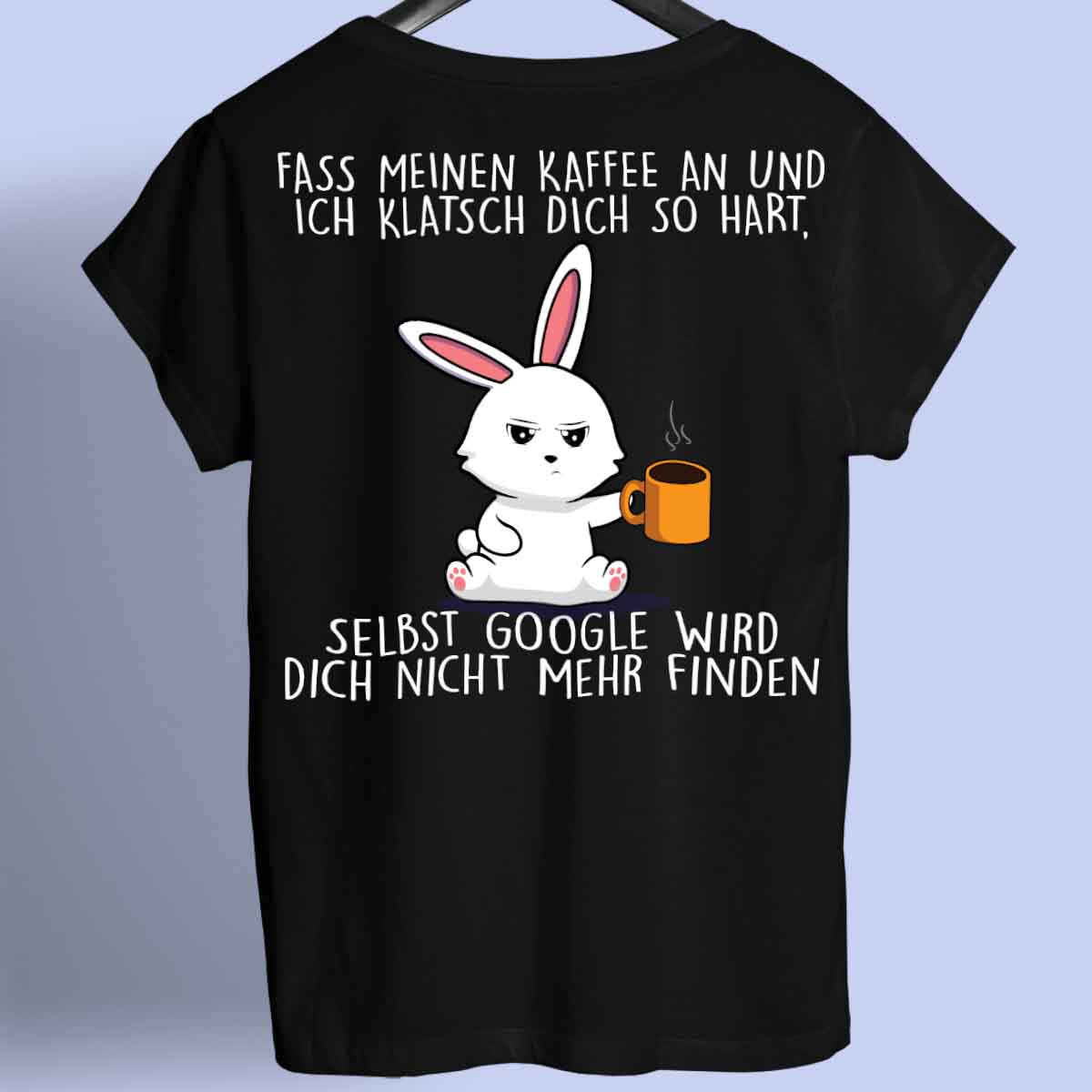 Google Bunny - Shirt Unisex Rückendruck