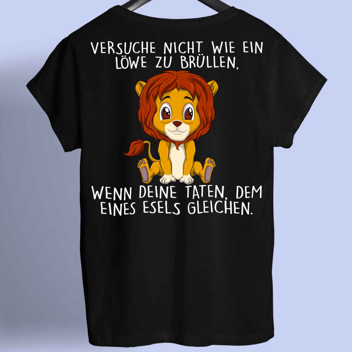 Brüllen Löwe - Shirt Rückendruck
