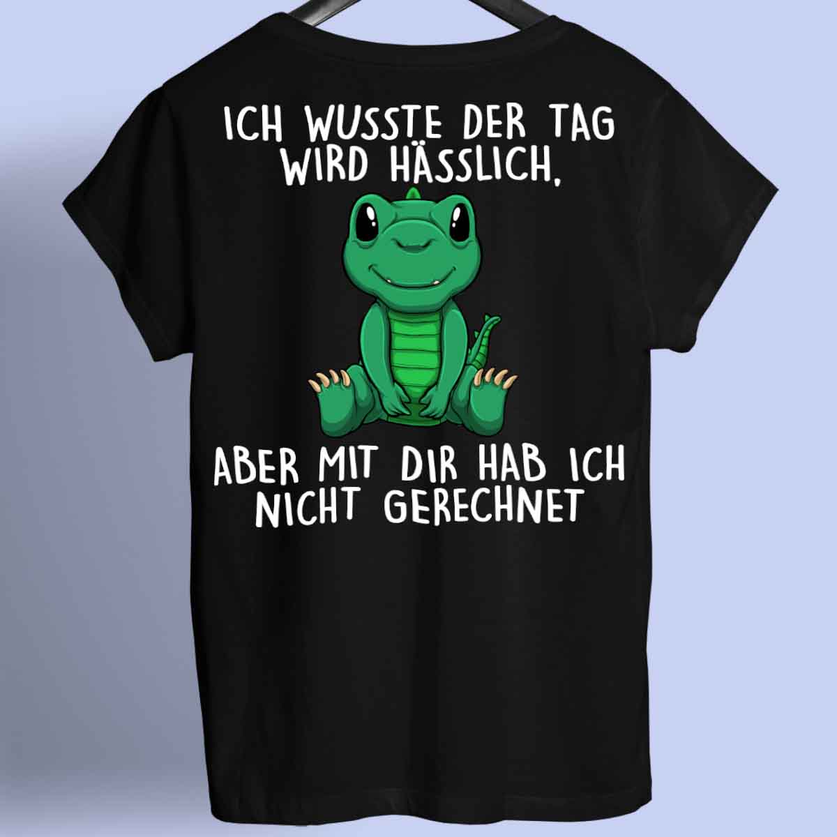 Hässlich Dinosaurier - Shirt Unisex Rückendruck