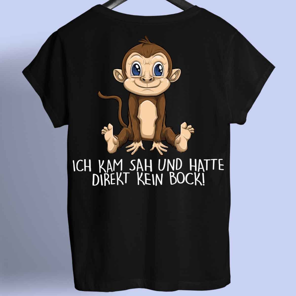 Kein Bock Affe - Shirt Rückendruck