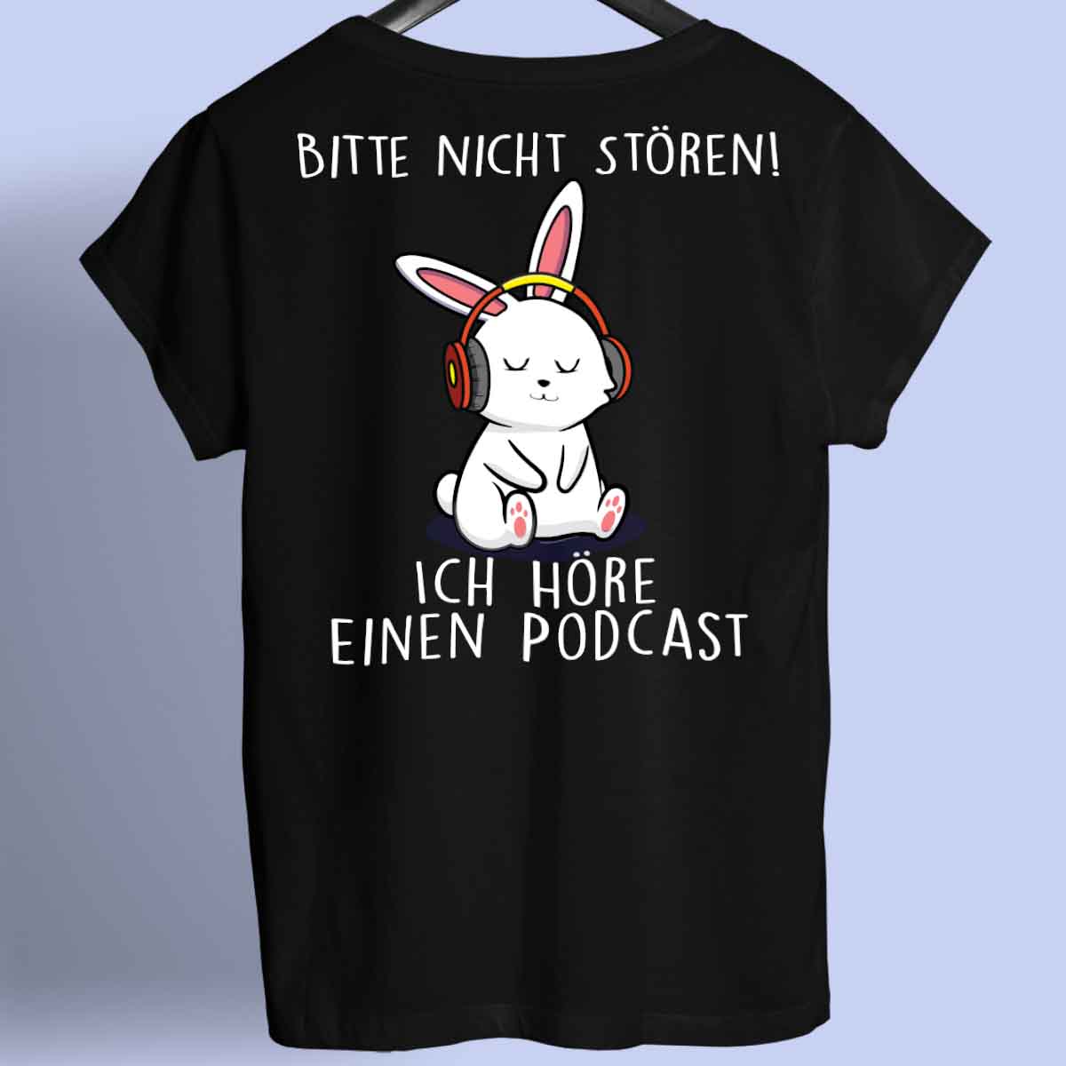 Nicht Stören Bunny - Shirt Unisex Rückendruck
