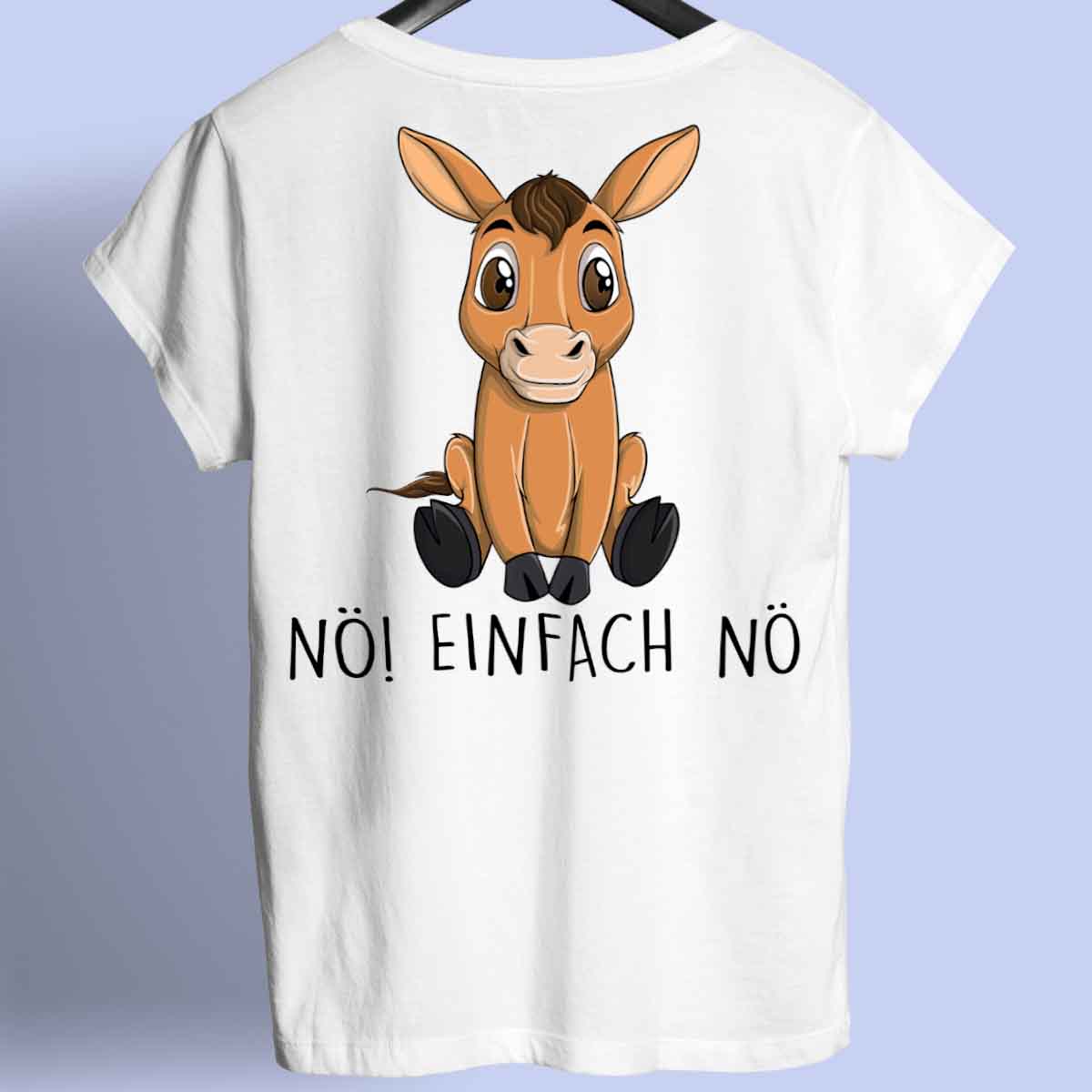 Nö! Pferd - Shirt Backprint