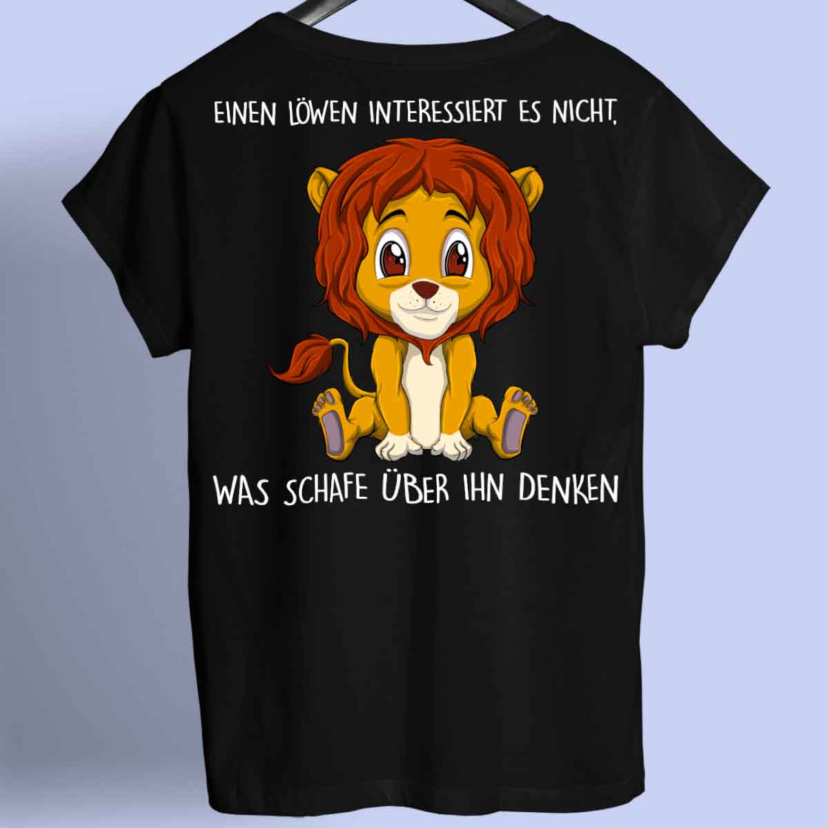 Denken Löwe - Shirt Rückendruck