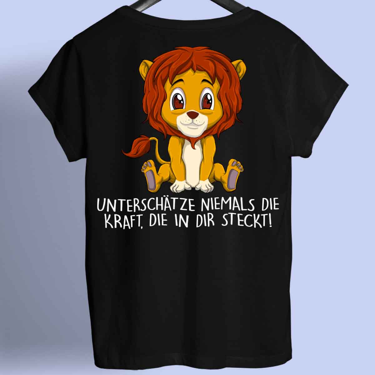Kraft Löwe - Shirt Rückendruck