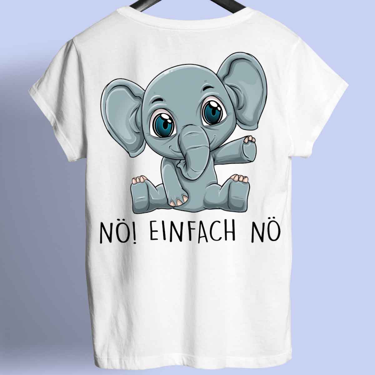 Nö! Baby Elefant - Shirt Rückendruck