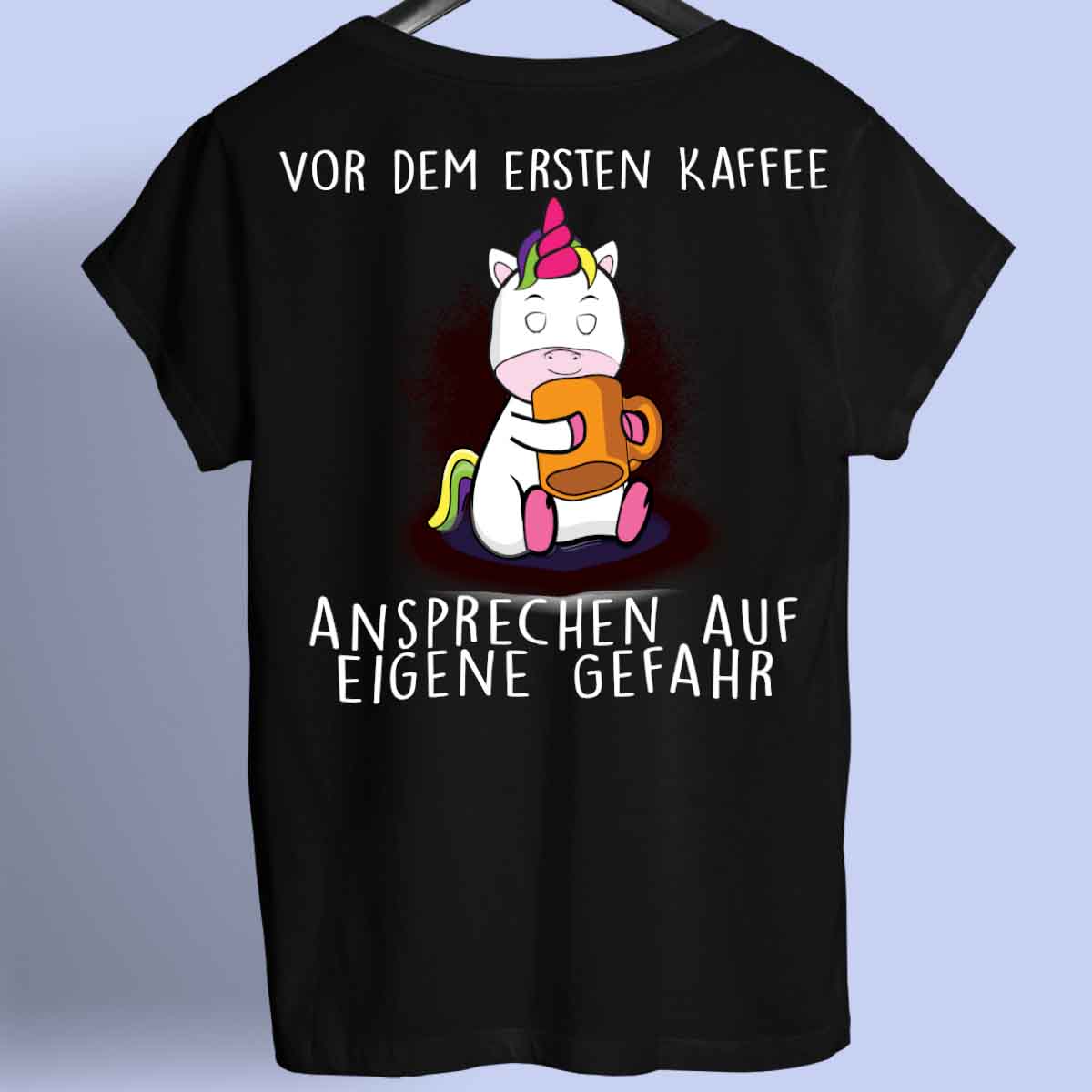 Ansprechen Cute Einhorn 2 - Shirt Rückendruck