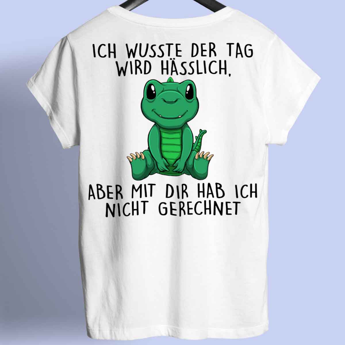 Hässlich Dinosaurier - Shirt Unisex Rückendruck
