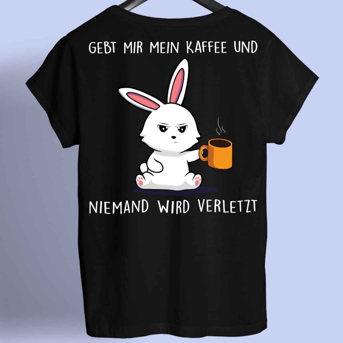 Verletzt Bunny - Shirt Unisex Rückendruck