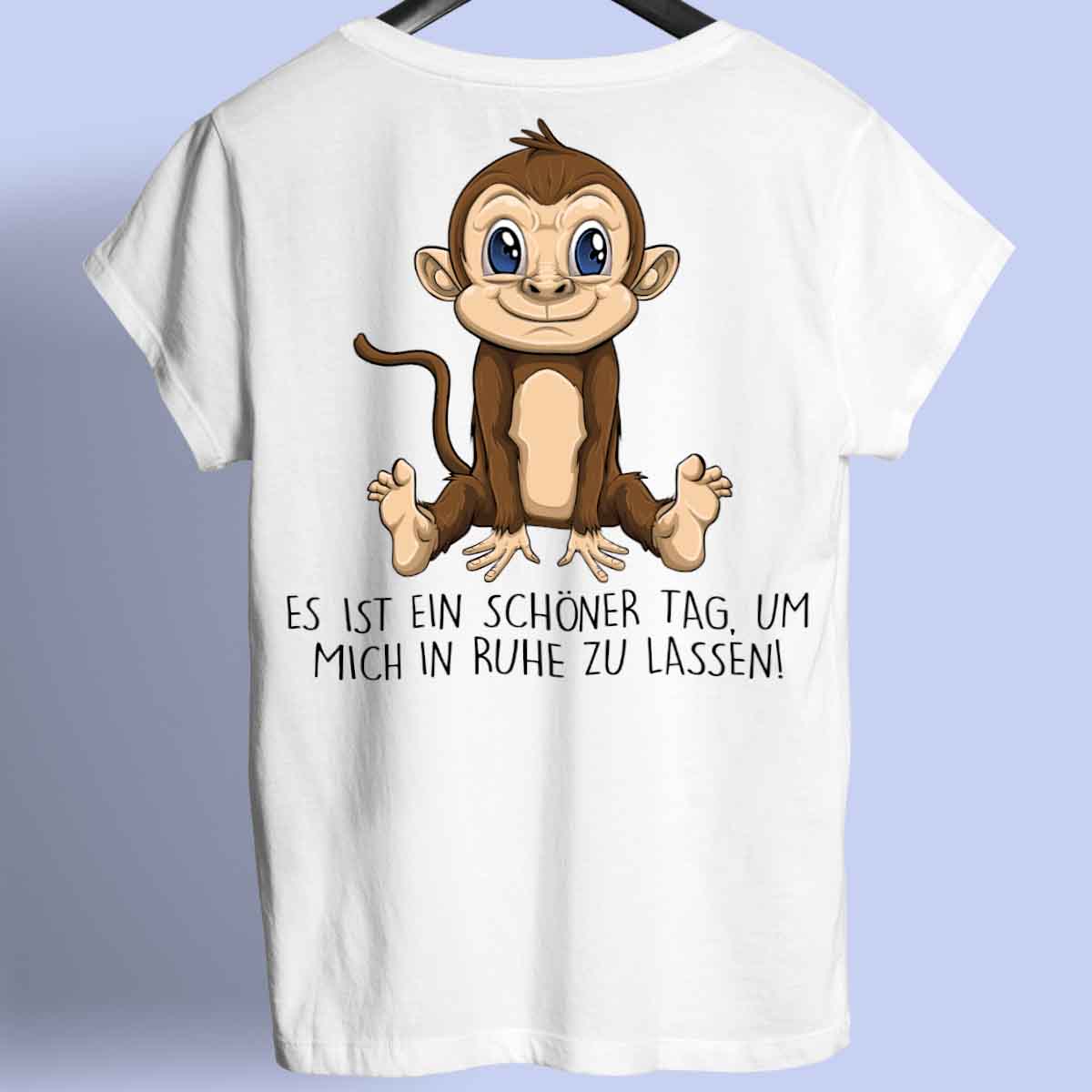 Ruhe Affe - Shirt Rückendruck