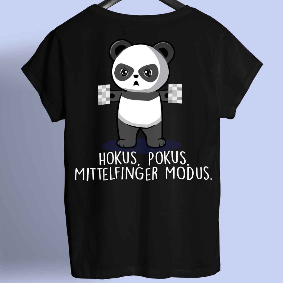 Hokus Pokus Cute Panda - Shirt Rückendruck