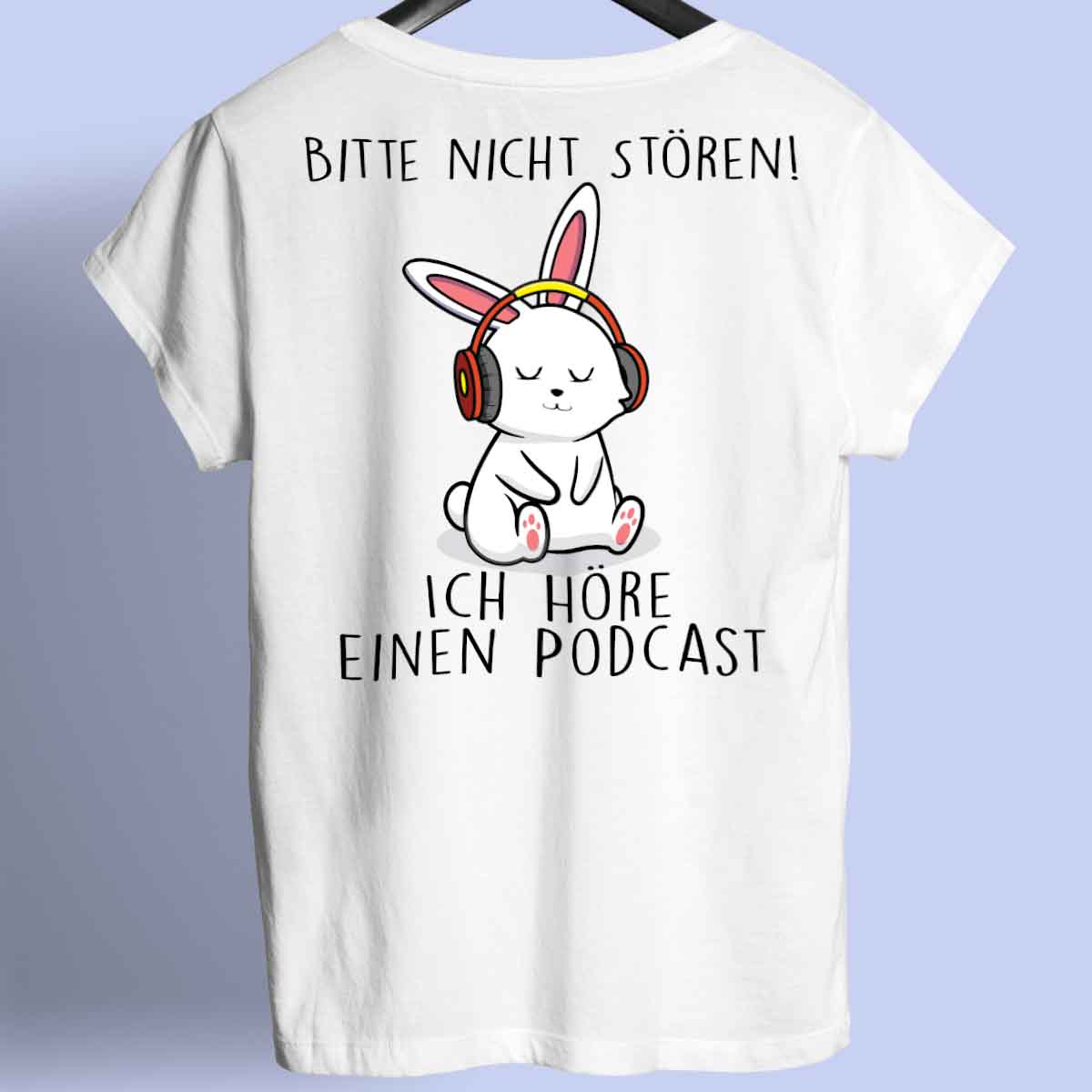 Nicht Stören Bunny - Shirt Unisex Rückendruck