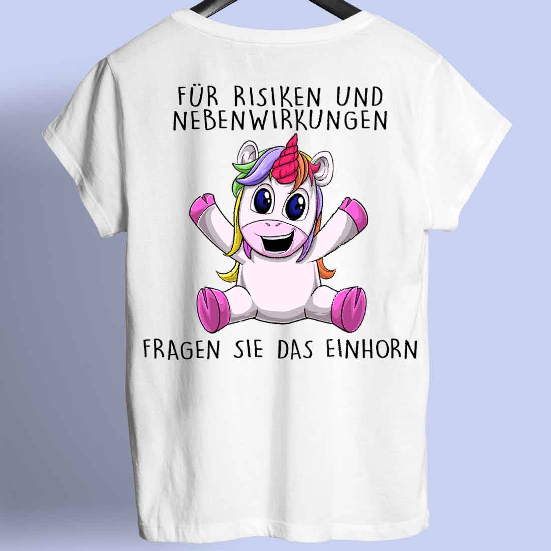 Nebenwirkungen Unicorn - Shirt Rückendruck