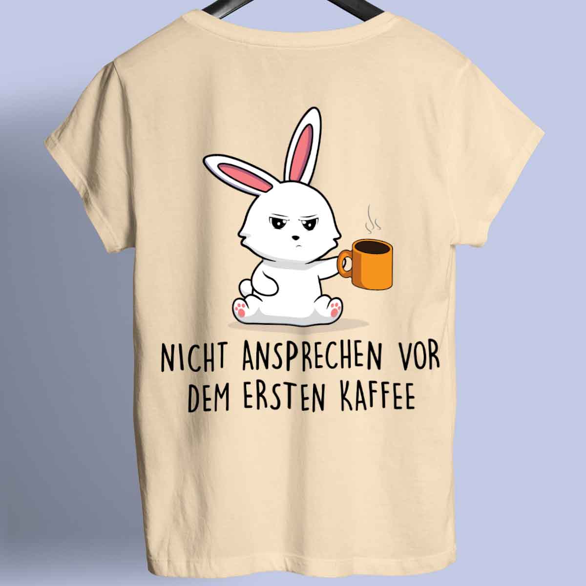 Ansprechen Bunny - Shirt Unisex Rückendruck