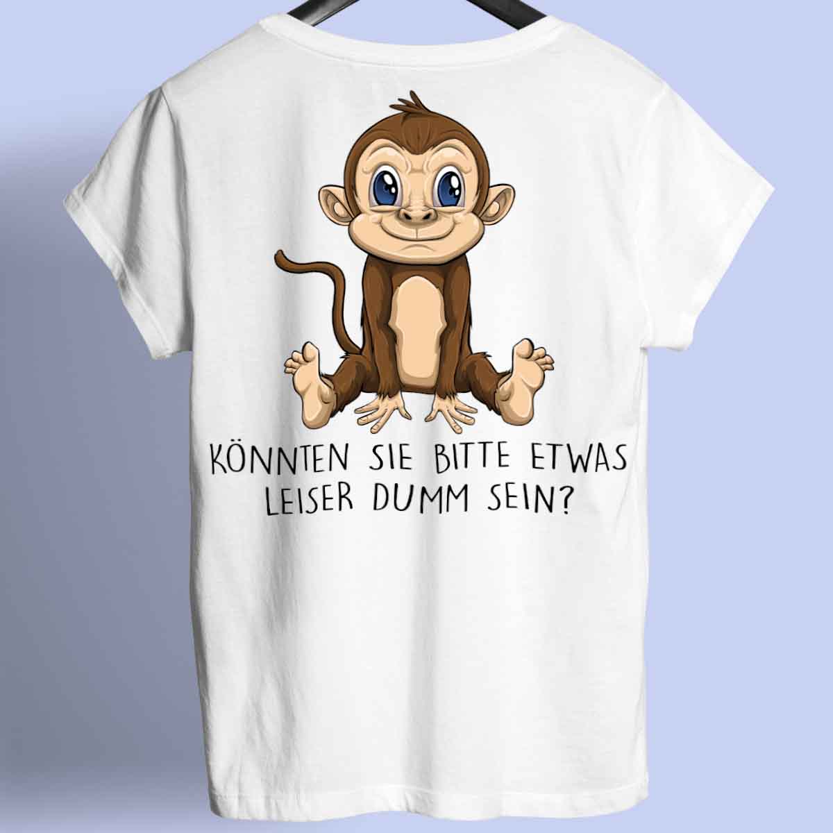Leise Affe - Shirt Rückendruck