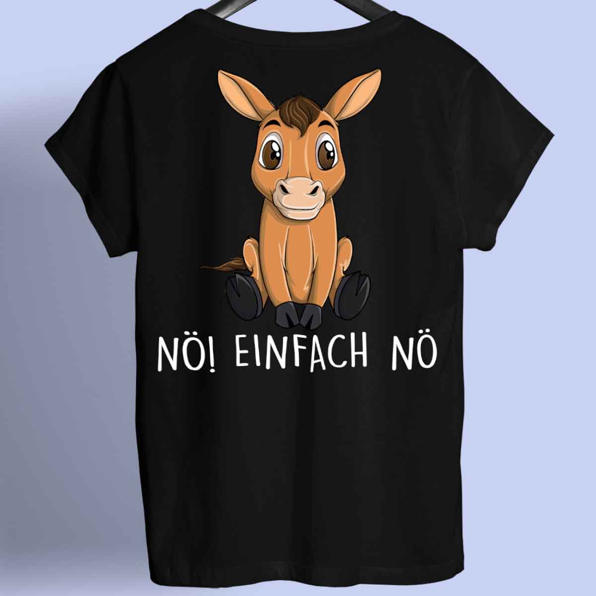Nö! Pferd - Shirt Backprint