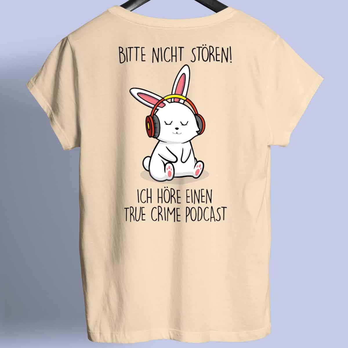 Podcast Bunny - Shirt Rückendruck