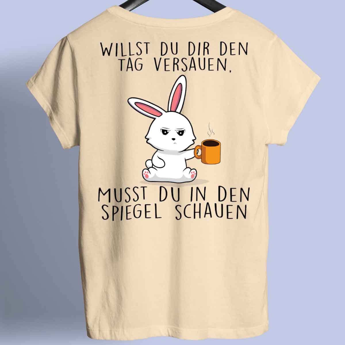 Spiegel Bunny - Shirt Unisex Rückendruck