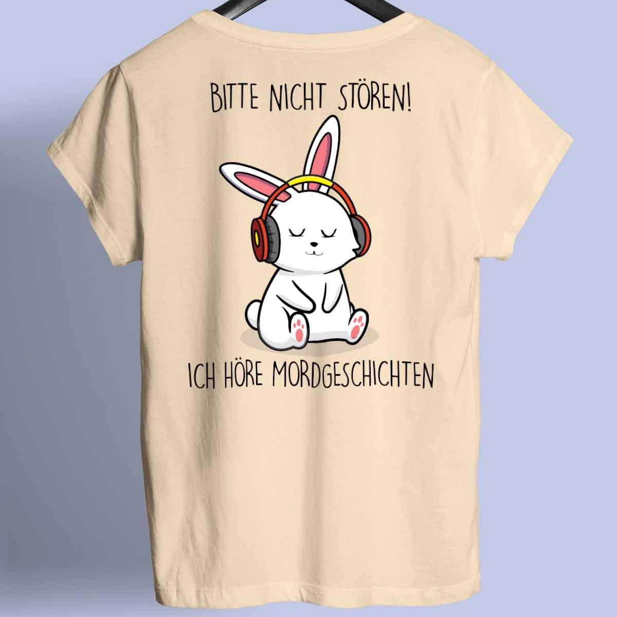 Mordgeschichten Bunny - Shirt Rückendruck