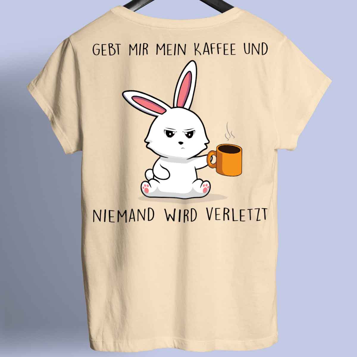 Verletzt Bunny - Shirt Unisex Rückendruck