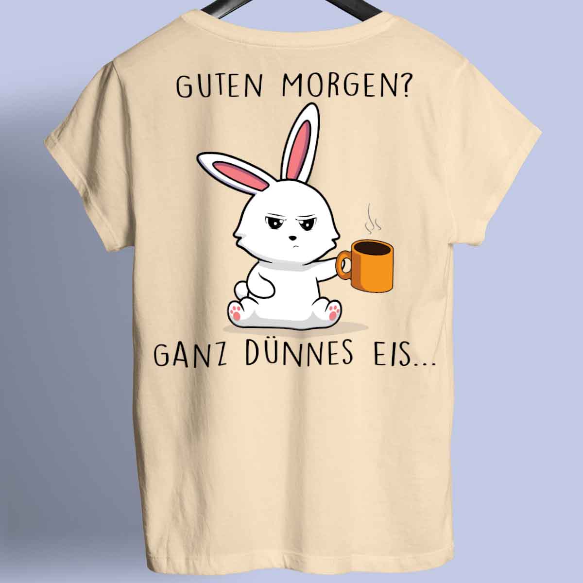 Guten Morgen Bunny - Shirt Unisex Rückendruck