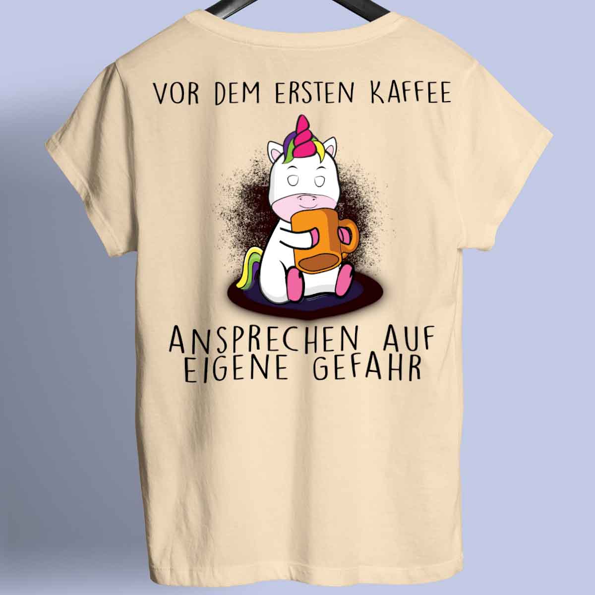 Ansprechen Cute Einhorn 2 - Shirt Rückendruck