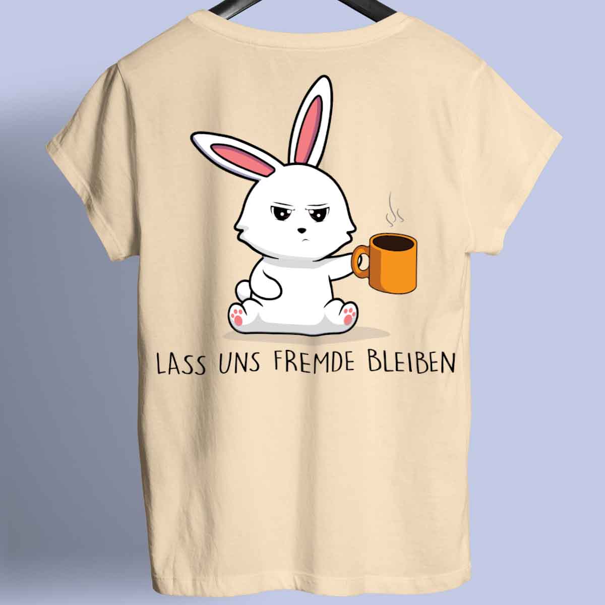 Fremde Bunny - Shirt Unisex Rückendruck