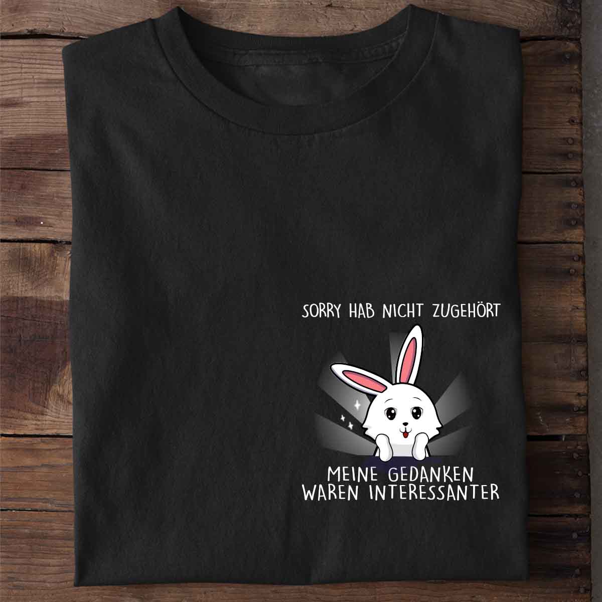 Gedanken Cute Bunny - Shirt Unisex Brust
