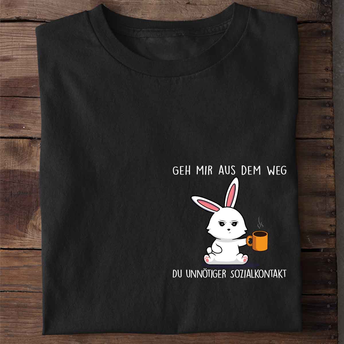 Sozialkontakt Bunny Brust - Shirt Unisex