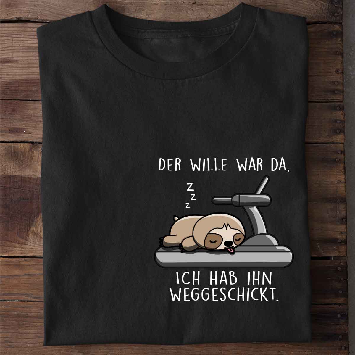 Wille Faultier Brust - Shirt Unisex