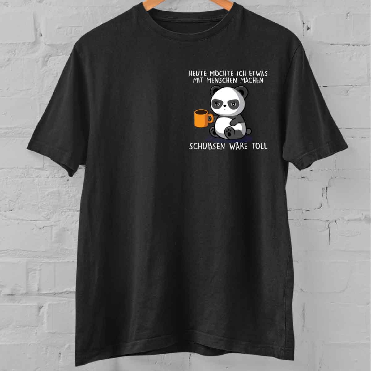 Schubsen Cute Panda Brust – Oversize Shirt Unisex