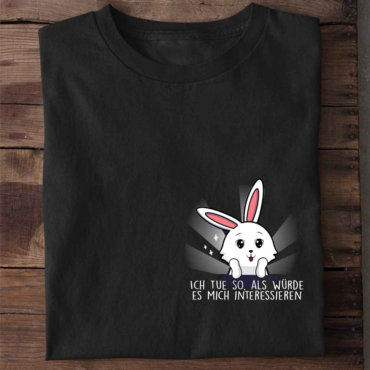 Interessieren Bunny Brust - Shirt Unisex