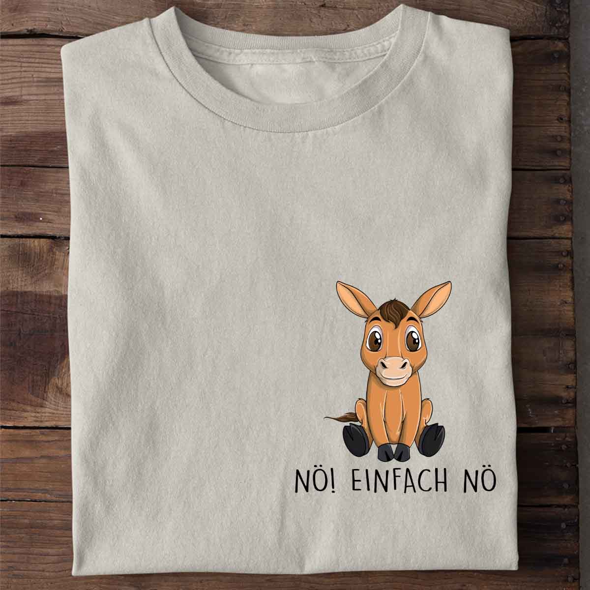 Nö! Pferd Brust – Shirt Unisex