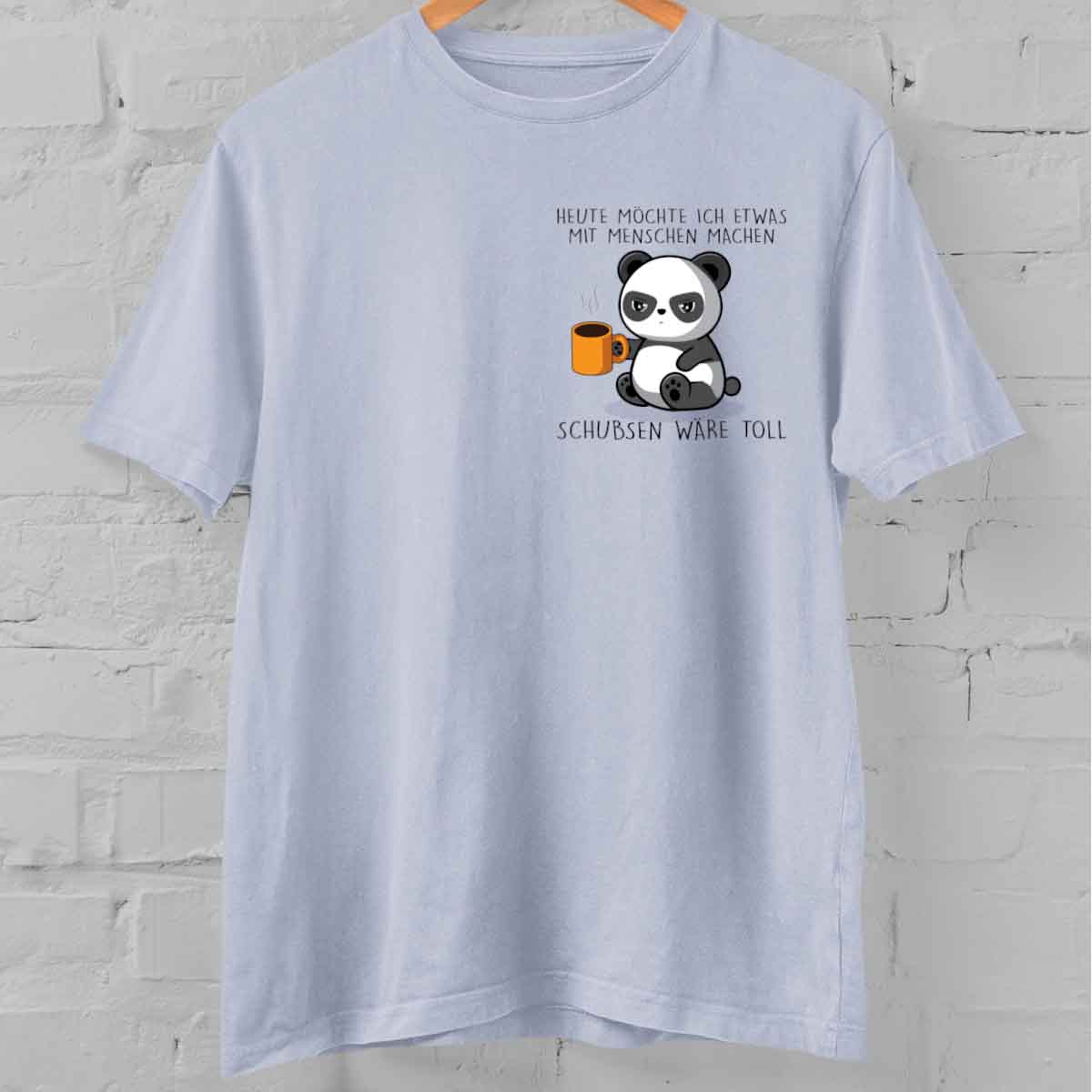 Schubsen Cute Panda Brust – Oversize Shirt Unisex