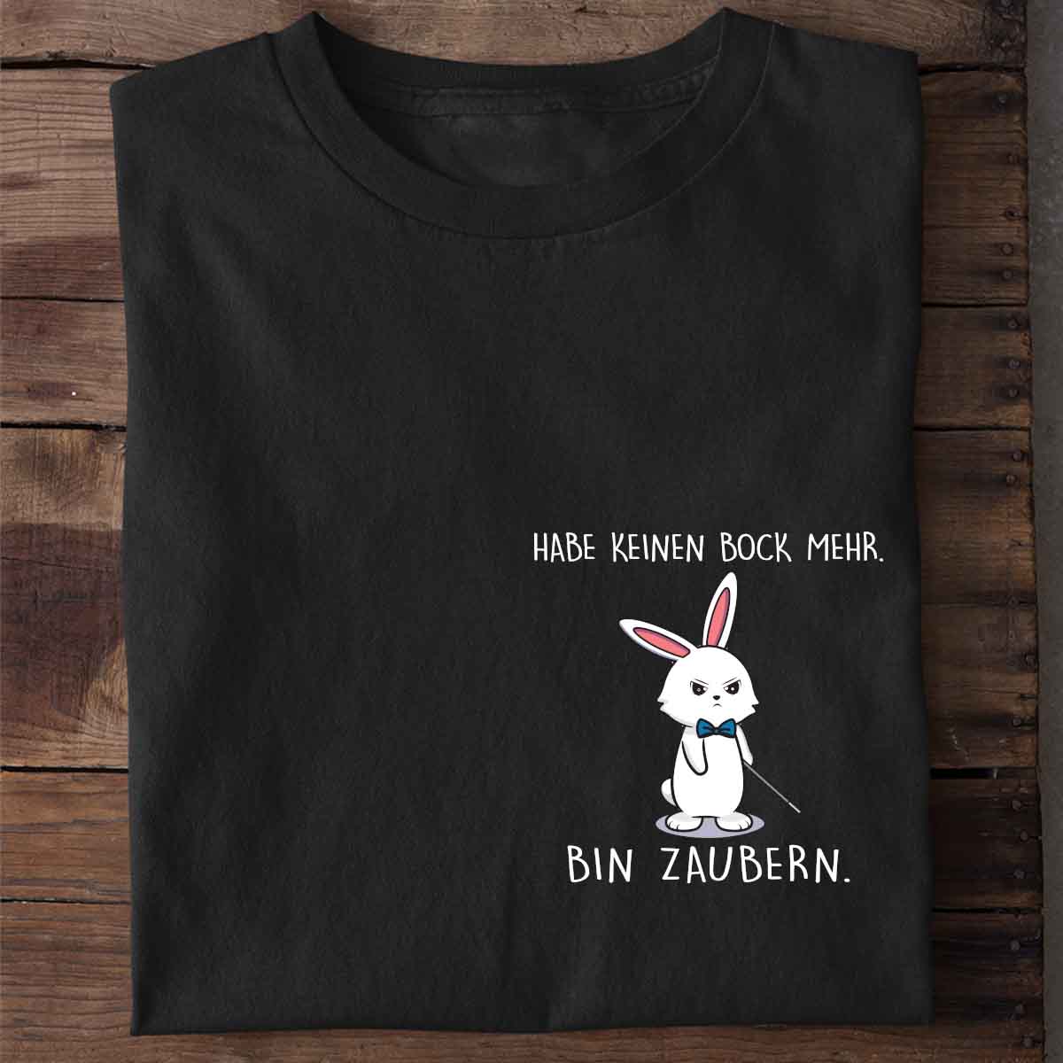 Zaubern Cute Bunny - Shirt Unisex Brust