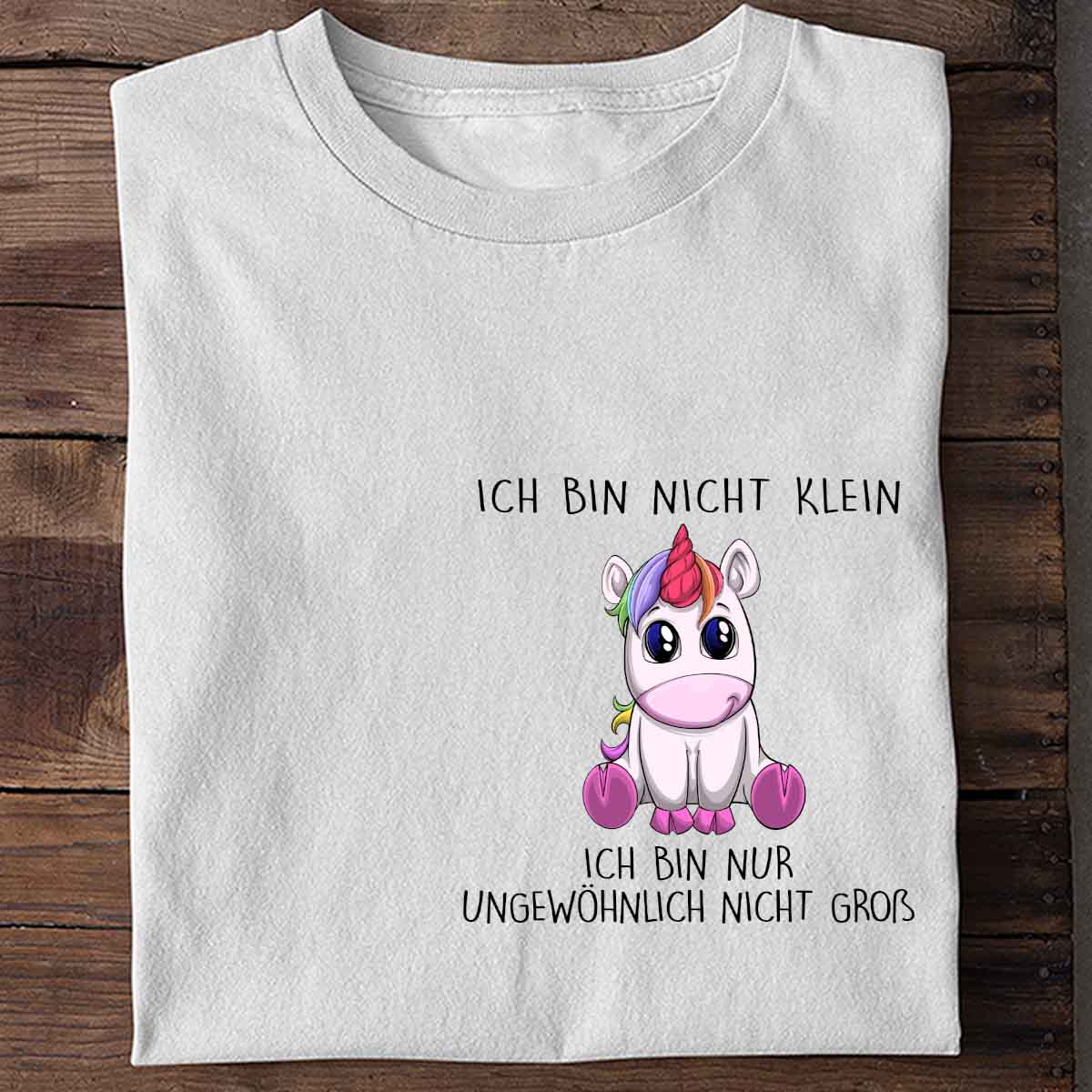 Nicht Klein Einhorn Brust - Shirt Unisex
