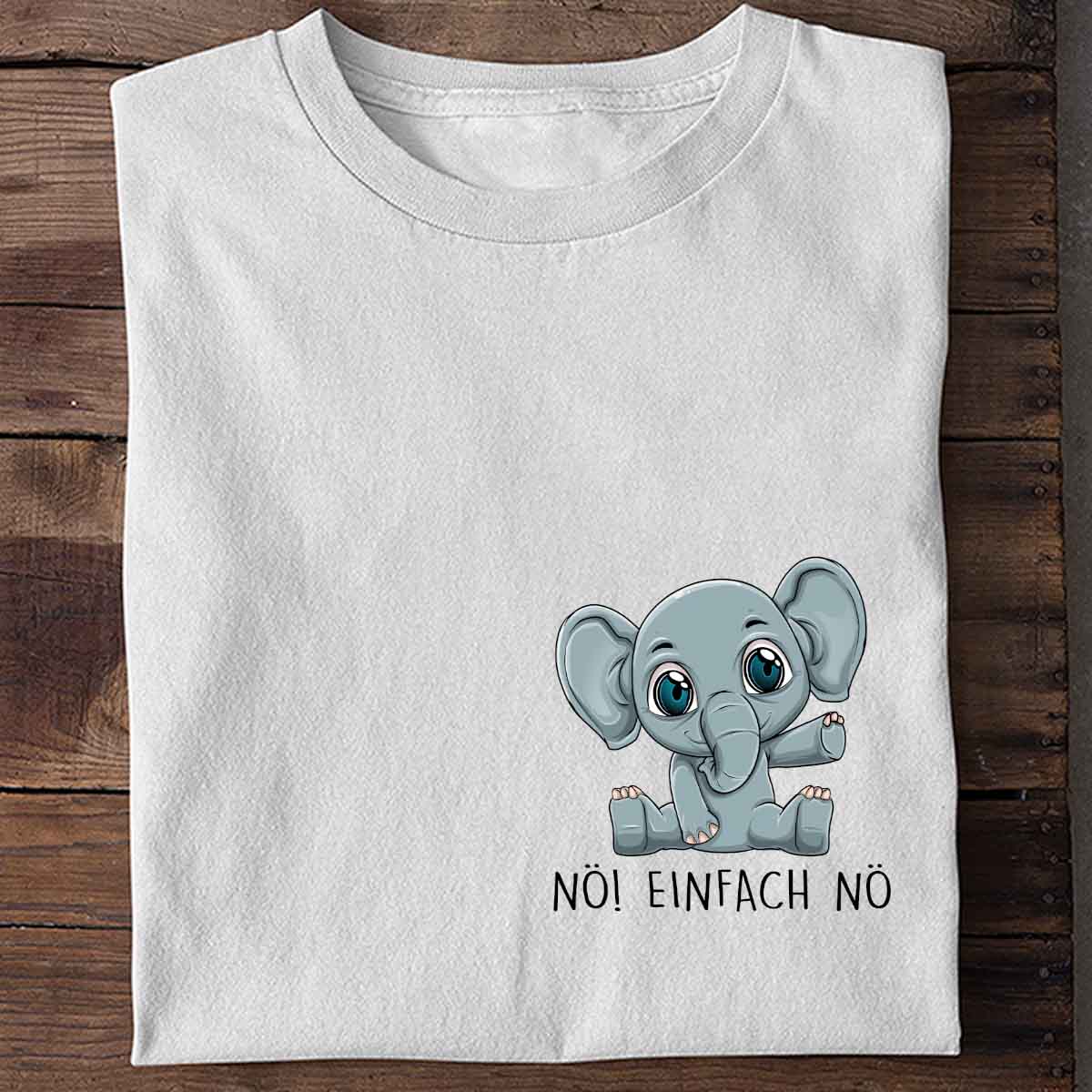 Nö! Baby Elefant Brust – Shirt Unisex