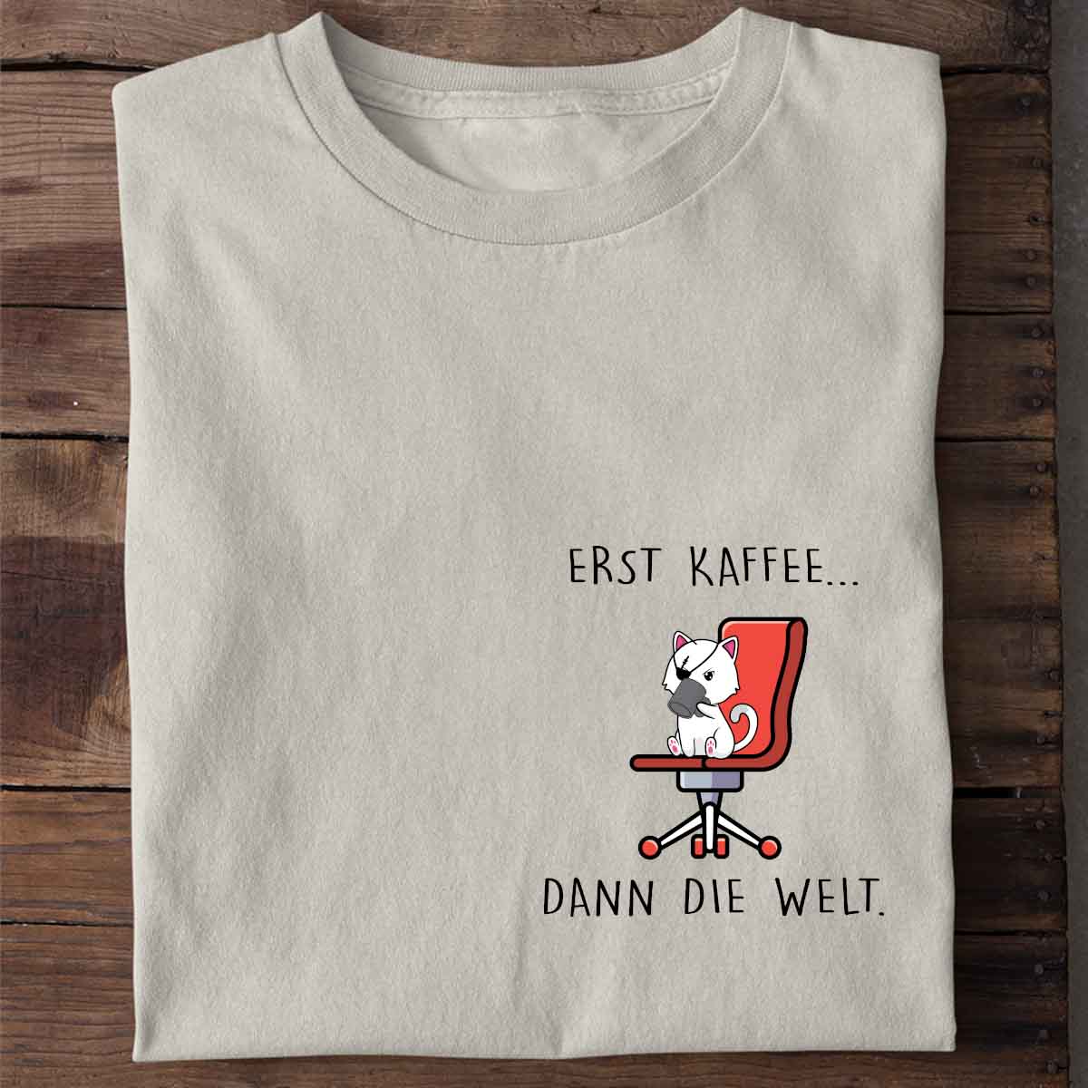 Welt Kätzchen Brust - Shirt Unisex