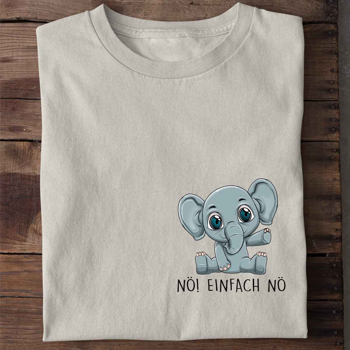 Nö! Baby Elefant Brust – Shirt Unisex