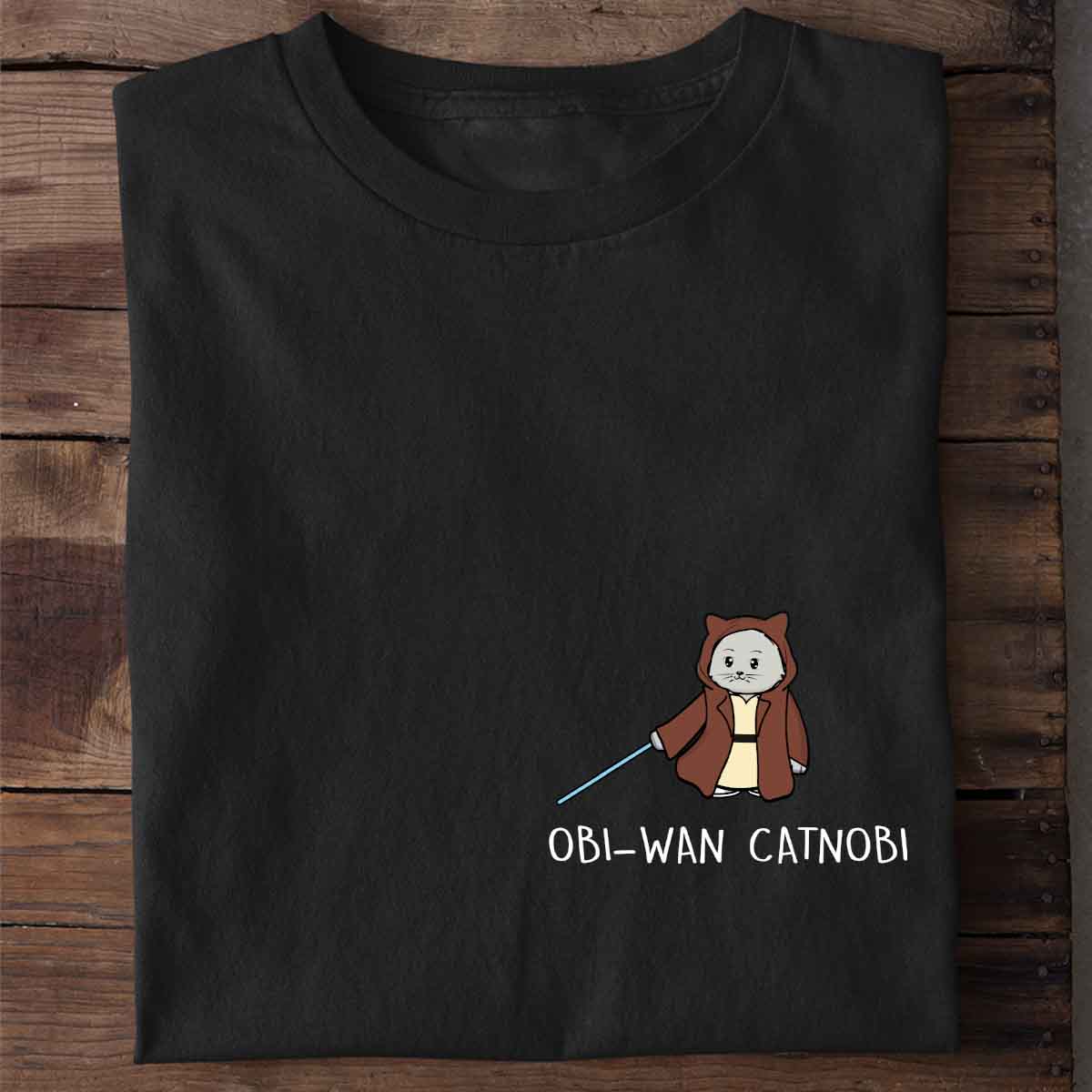 Obi-Wan Catnobi - Shirt Unisex Brust